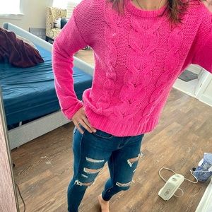 XS pink sweater, American Eagle